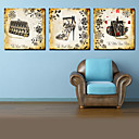 12"-24" Modern Fashion Wall Clock in Canvas 3pcs