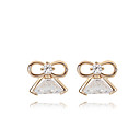 Fashion Square 18K Gold Plated CZ Cubic Zirconia Earring(More Colors)