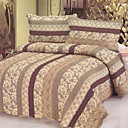 3PCS Classic Pattern Cotton Queen Size Quilt Set