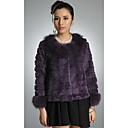 Wonderful Long Sleeve Fox Fur Collar Rabbit Fur Casual/Party Jacket (More Colors)