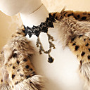 Lovely Rabbit Pendant BLace Lace Necklace