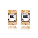 Fabuleux place en or 18 carats plaqué imitation opale Boucles d'oreilles (plus de couleurs)
