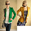 Vrouwen schoudervrije gewatteerde Slim Blazer