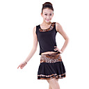Dancewear Viscose Leopard Printed Latin Dance Dress For Ladies