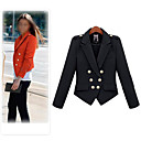 Dames Tweed Blazer met Grommet Detail