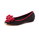 Fashion Leather Low Heel Loafers & Slip-ons With Bowknot Honeymoon Shoes (More Colors)