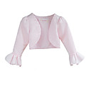 Flower Girl Jacke 3/4 Länge Ärmel Satin besonderen Anlass / Hochzeit Wrap