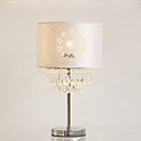 40W Crystal Beaded Table Light with Hollow Prints Fabric Shade(E27 Base)