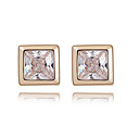 Gorgeous Square 18K Gold Plated CZ Cubic Zirconia Earring(More Colors)