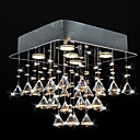50W Modern Crystal Flush Mount with 5 Lights(GU10 Base)