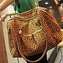 Las mujeres de la moda del leopardo bolsa de hombro