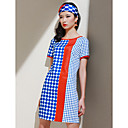 TS Polka Dots Contrast Color Dress