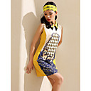 TS Contrast Color Print Sleeveless Dress