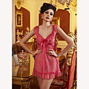 Princess V-Ausschnitt Rüschen Dessous Kleid (Länge: 70cm Büste :80-110cm)
