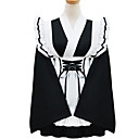 Long Sleeve Short Black Cotton Wa Lolita Kimono Outfit