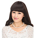 Capless 100% Human Hair Black Wavy Short Hair Wig