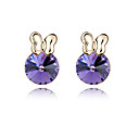 Fashion 18K Gold Plated High Quality Alloy and Crystal Earring(More Colors)