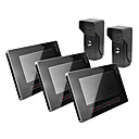 9 "Door Phone couleur vidéo avec enregistrement SD Picture Card, la prise de photos (2 Caméra Pour 3 Moniteur)