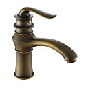 Antique Copper Finish Centerset Bathroom Sink Faucets