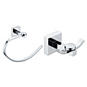 Chroom messing badkamer accessoire sets (Inclusief Robe Haken, Handdoek Ringen)