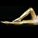Golden Shiny Metallic Stockings