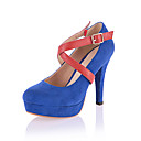 Suede Stiletto Heel Pumps With Buckle Party / Evening Shoes