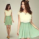 Damen Cutwork Chiffon-Kleid