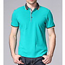 Men's Work Causal Shirt Collar Short Sleeve T-shirt