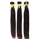 Brazilian Virgin Hair 14 Inch 16 Inch 18 Inch Straight Natural Color Machine Made Wefts 3 Pcs/Set