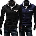 Mannen Causale Controleer Thin lange mouwen T-shirt
