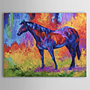 Pintado a mano de pintura de aceite Animal Caballo 1304-AN0075