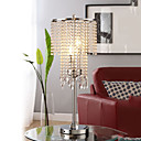 80W Artistic Table Light with Crystal Beaded Pendant Shade