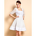 TS U Neck Cutout Skater Dress