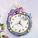 12" Flower Fairy Polyresin Wall Clock