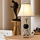 40W artistieke tafel licht met stoffen kap en zwarte Globe kandelaar