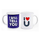 Magic Color Changing Ich liebe dich Pattern Keramik-Becher