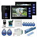 New 7" Color Hands Free Video Door phone with 2 Monitors(RFID keyfobs,Electric Bolt Lock,Remote Control)