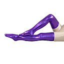 Purple Shiny Metallic Stockings