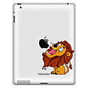 Patrón Lion engomada protectora para el iPad 1, iPad 2, iPad 3 y el nuevo iPad