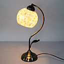 40W Artistic Tiffany Table Light with Globe Stained Glass Shade in Arc Arm Style