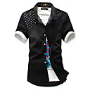 Men's Dots Pattern Short Sleeve Shirt