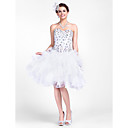 robe de bal sweetheart court / mini taffetas et organza robe de cocktail