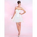 A-line Sweetheart Short/Mini Satin Cocktail Dress