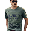 Tour 100% coton pour hommes Print T-shirt à manches courtes