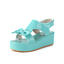 Pelle verniciata della piattaforma sandali tacco con il partito / scarpe da sera bowknot (altri colori)