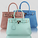 Women's Work Stylish Solid Color PU Hobo