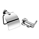 Chroom badkamer accessoire sets (Inclusief Robe Haken, toiletrolhouders - Messing)