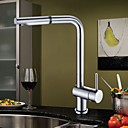 Laiton massif mitigeur Pull Out robinet de cuisine Chrome Finish