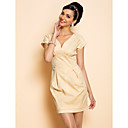 TS Jacquard V Neck Dress