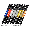 1PCS Dual-use Nail Art Pen for Drawing Paint Dotting No.9-16(Assorted Colors)